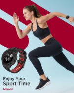 ⁦ميي مول سوار 22 ملم/ 26 ملم متوافق مع جارمين انستينكت 3 اموليد / سولار / اصدار تكتيكي، سوار سيليكون ناعم جيد التهوية، سوار رياضي بديل قابل للتعديل لجارمين انستنكت 3 45 ملم/50 ملم⁩ - الصورة ⁦8⁩