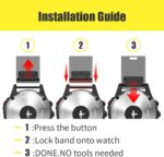 ⁦Fleshy Leaf QuickFit 20mm Watch Band Compatible with Garmin Fenix 7S 5S/ 5S Plus, 6S/ 6S Pro, D2 Delta S, Descent Mk2S - Silicone Replacement Strap Bracelet Wristband-SmartWatch Accessories⁩ - الصورة ⁦5⁩