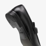 ⁦حذاء لوفر كلاسيكي للعمل للرجال من اندور، حذاء رسمي من الجلد الاسود مع ابزيم معدني، حذاء رسمي احترافي سهل الارتداء⁩ - الصورة ⁦5⁩