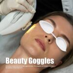 ⁦يوجوف نظارات تسمير سرير بيضاء، نظارات تسمير البشرة من البولي يوريثين الحراري، نظارات واقية من أشعة الشمس لصالونات التجميل وحمامات الشمس وحماية المريض⁩ - الصورة ⁦6⁩