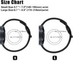 ⁦سوار ساعة 20 ملم متوافق مع ساعة سامسونج جالكسي 7 / جالكسي ووتش 6 كلاسيك / جالكسي ووتش 4/5/6، سوار منقوش من السيليكون الناعم لهوا وي جي تي 3 42 ملم للنساء والرجال⁩ - الصورة ⁦2⁩