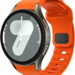 كييس جييف متوافق مع سوار ساعة سامسونج جالكسي 7/6 /ساعة جالكسي 6 كلاسيكية 43 ملم/ساعة جالكسي 5/ساعة جالكسي 5 برو 45 ملم/سوار ساعة جالكسي 4، سوار سيليكون ناعم بدون فجوات لساعة سامسونج 6 للرجال والنساء