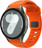 كييس جييف متوافق مع سوار ساعة سامسونج جالكسي 7/6 /ساعة جالكسي 6 كلاسيكية 43 ملم/ساعة جالكسي 5/ساعة جالكسي 5 برو 45 ملم/سوار ساعة جالكسي 4، سوار سيليكون ناعم بدون فجوات لساعة سامسونج 6 للرجال والنساء