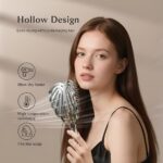 ⁦فرشاة شعر مجعد من سترالاين باونس، فرشاة مبللة، مشط تصفيف، فرشاة فك تشابك الشعر (فضي)⁩ - الصورة ⁦7⁩