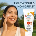 ⁦واقي من الشمس المعدني بعامل حماية من الشمس 50 PA+++ من ميفا | اكسيد الزنك والنياسيناميد وحمض الهيالورونيك | خالي من الزهر الابيض، خالي من الاوكسي بنزون، خفيف الوزن | للبشرة الدهنية والجافة والحساسة |⁩ - الصورة ⁦6⁩