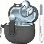 حافظة عصرية بقفل لهواوي فري كليب 2، حماية عسكرية متينة مع قفل امن، حافظة واقية مضادة للصدمات لهاتف هواوي فري كليب 2 2025، رمادي