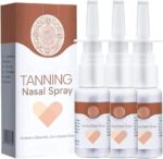 BronzeMist Tanning Nasal Spray, Self-Tanning Facial Mist, Tanning Sunless Spray, Deep Tan Dry Spray, Sunless Tanning Mist, Natural Looking Tan (3PCS)