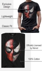 ⁦تي شيرت سبايدرمان فينوم سبايدي فيس للبالغين⁩ - الصورة ⁦2⁩