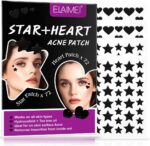 رقع حب الشباب من نيكيتا فيفي - 144 قطعة على شكل نجمة + قلب | رقعة علاج حب الشباب مع الغروية المائية وزيت شجرة الشاي | رقع بثور وجه نجمة | ملصقات لتغطية البقع | رقع معجزة لعلاج حب الشباب
