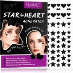 رقع حب الشباب من نيكيتا فيفي - 144 قطعة على شكل نجمة + قلب | رقعة علاج حب الشباب مع الغروية المائية وزيت شجرة الشاي | رقع بثور وجه نجمة | ملصقات لتغطية البقع | رقع معجزة لعلاج حب الشباب