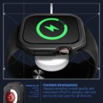 ⁦كيسولوجي غطاء حماية مصمم لساعة ابل سلسلة 10 (46 ملم) من فولت (2024) - اسود غير لامع⁩ - الصورة ⁦7⁩