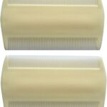 مشط قمل ابيض فاخر باسنان دقيقة لازالة الغبار من راغاف جي، مشط بلاستيكي مثالي للقمل والصئبان والبيض والحشرات من الشعر للرجال والنساء والاطفال