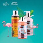 ⁦إستيارا باشن مجموعة هدايا للاستحمام والجسم أورانج فلامينغو من 3 قطع للجنسين - لوشن الجسم أورانج فلامينغو 350 مل - جل الاستحمام أورانج فلامينغو 350 مل - بخاخ العطر الفرنسي أورانج فلامينغو 250 مل⁩ - الصورة ⁦4⁩