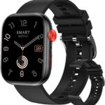 ساعة ذكية لمراقبة معدل ضربات القلب، ساعة ذكية مزودة بمراقبة ضغط الدم، مراقبة معدل ضربات القلب والأكسجين في الدم والنوم على مدار الساعة، ساعة ذكية لتتبع اللياقة البدنية للرجال والنساء (شريطين)