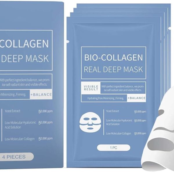 لا لاش - قناع هيدرو سيرا-نول العميق الحقيقي، قناع هيدروجيل ليلي، مهدئ، مرطب، مغذي، 1.19 أونصة (34 جرام) × 4 قطع