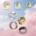 ⁦4 عبوات من الغلاف الواقي من مادة البولي يوريثين الحراري للجيل الرابع من خاتم اورا الجيل الرابع، غلاف واقي مقاوم للخدوش والصدمات للجيل الرابع من خاتم اورا الجيل الرابع، للرجال والنساء (M-8#)⁩ - الصورة ⁦4⁩