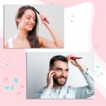 ⁦فرشاة شعر دائرية صغيرة لتجفيف الشعر، فرشاة دوارة صغيرة لتصفيف اللحية للرجال والنساء⁩ - الصورة ⁦4⁩