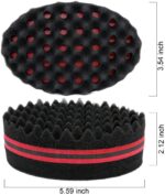 ⁦فرشاة شعر اسفنجية ماجيك باربر من اوريت بوجهين باللون الأحمر 20 سم قطعة واحدة (1 قطعة)⁩ - الصورة ⁦3⁩