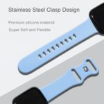 ⁦سوار رياضي متوافق مع ساعة ابل 38 ملم 40 ملم 41 ملم 42 ملم 44 ملم 45 ملم 46 ملم 49 ملم للنساء والرجال، سوار معصم من السيليكون الناعم لساعة اي ووتش سلسلة 10 9 8 7 6 5 4 3 2 1 اس اي الترا⁩ - الصورة ⁦3⁩