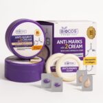 BIOCOS كريم مضاد للعلامات (عبوة من قطعتين) مزيل للبقع الداكنة وعلاج لحب الشباب مع النياسيناميد والكولاجين - تفتيح وترطيب للبشرة اللامعة - حماية من الأشعة فوق البنفسجية - 16 جرام