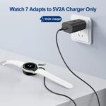 ⁦تي تيرسيلي كابل شحن سريع 5 واط لسلسلة ساعة سامسونج جالاكسي 8/6/FE/7/5/4/5 برو/4 كلاسيك/واتش 3/أكتيف 1/2 - 1 متر/3.3 قدم، شاحن USB-C/نوع C⁩ - الصورة ⁦3⁩