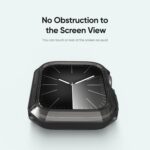 ⁦حافظة ساعة DUX DUCIS سلسلة Tamo لساعة آبل سلسلة 7/8/9 (41 ملم) - غطاء حماية شفاف مقاوم للصدمات مع تصميم وسادة للزوايا، مقاوم للخدش - أسود شفاف⁩ - الصورة ⁦9⁩