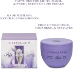 ⁦ليربولاريو كريم الجسم ايريس - مرطب للبشرة الجافة - مع زهرة السوسن وزيت اللوز وخلاصة المارشميلو - ترطيب غني بالزبدة - 10.1 اونصة⁩ - الصورة ⁦2⁩