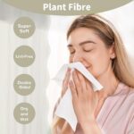 ⁦مناديل وجه قابلة للاستعمال مرة واحدة من كويس - مناديل مبللة قابلة للتحلل البيولوجي لجفاف البشرة الحساسة، مناشف وجه قطنية طويلة الألياف للعناية بالوجه وإزالة المكياج، مع غطاء مغناطيسي مقاوم للغبار⁩ - الصورة ⁦2⁩