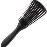 فرشاة فك تشابك الشعر الرطب والجاف من افتريد لفك تشابك الشعر بدون الم للشعر المجعد والسميك والناعم والمفرود - شعيرات مرنة ومقبض مضاد للانزلاق، تقلل من التقصف والتجعد وتعمل على جميع انواع الشعر