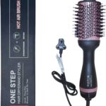 فرشاة تجفيف الشعر من بي جيه ان واي في جي اتش، 4 في 1 لتصفيف الهواء الساخن مع فرشاة هواء ساخن ايوني سالب سيراميك لتجفيف فرد الشعر وتجعيده وتكثيفه