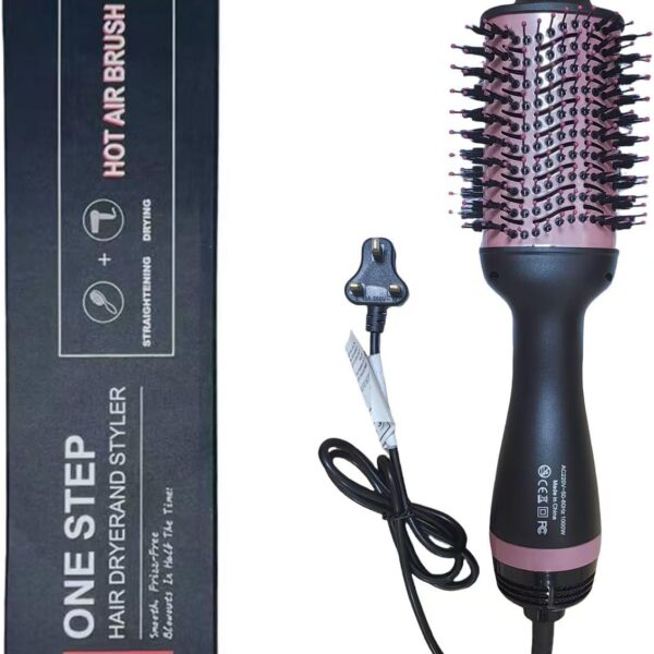فرشاة تجفيف الشعر من بي جيه ان واي في جي اتش، 4 في 1 لتصفيف الهواء الساخن مع فرشاة هواء ساخن ايوني سالب سيراميك لتجفيف فرد الشعر وتجعيده وتكثيفه