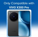 ⁦جراب بيتكلين لهاتف فيفو X300 برو، غطاء فاخر من البولي يوريثين الحراري الناعم المطلي بالكهرباء مع حماية مدمجة لعدسة الكاميرا، غطاء جوال رفيع مضاد للصدمات - اسود⁩ - الصورة ⁦6⁩