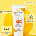 ⁦واقي من الشمس المعدني بعامل حماية من الشمس 50 PA+++ من ميفا | اكسيد الزنك والنياسيناميد وحمض الهيالورونيك | خالي من الزهر الابيض، خالي من الاوكسي بنزون، خفيف الوزن | للبشرة الدهنية والجافة والحساسة |⁩ - الصورة ⁦7⁩