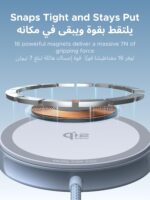 ⁦يوجرين 2025 Qi2 25W لوحة شحن لاسلكية، كابل USB-C مضفر، شاحن Magsafe محمول سريع لأجهزة مسلسلiPhone 16 Pro Max ،15 ،14،13 ،12،AirPods 4، 3، Pro ، Pro 2، حماية مغناطيسية قوية متعددة⁩ - الصورة ⁦3⁩