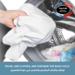 ⁦غسالة ومجفف بتحميل أمامي 7 كغم فضي من باناسونيك، لغسيل العباية/الملابس الرقيقة/نظام الرغوة النشطة، بسرعة نشطة/مع عاكس/إيقاف وإضافة - NA-14MG1LAE⁩ - الصورة ⁦2⁩