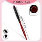 ⁦فرشاة شعر دائرية صغيرة لتجفيف الشعر، فرشاة دوارة صغيرة لتصفيف اللحية للرجال والنساء⁩ - الصورة ⁦2⁩