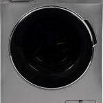 غسالة ومجفف بتحميل أمامي 7 كغم فضي من باناسونيك، لغسيل العباية/الملابس الرقيقة/نظام الرغوة النشطة، بسرعة نشطة/مع عاكس/إيقاف وإضافة - NA-14MG1LAE