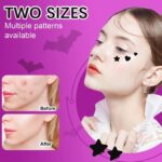 ⁦رقع حب الشباب من نيكيتا فيفي - 144 قطعة على شكل نجمة + قلب | رقعة علاج حب الشباب مع الغروية المائية وزيت شجرة الشاي | رقع بثور وجه نجمة | ملصقات لتغطية البقع | رقع معجزة لعلاج حب الشباب⁩ - الصورة ⁦3⁩