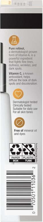 ⁦نيوتريجينا سيروم تصحيح البقع الداكنة من رابيد تون ريبير مع حمض الهيالورونيك والريتينول وفيتامين سي، مصل الريتينول اليومي المضاد للتجاعيد ومصحح البقع الداكنة لتفتيح وتوحيد اللون، 1 اونصة⁩ - الصورة ⁦11⁩