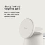 ⁦بلكن قاعدة شحن لاسلكية 2 في 1 من فاست تشارج برو مع شاحن ايفون سريع الشحن بقدرة 15 واط متوافق مع سلسلة ايفون 16 و15 و14 و13 و12 وايربودز وغيرها من الاجهزة التي تدعم ماج سيف⁩ - الصورة ⁦5⁩