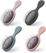 ⁦YP Select Mini Air Cushion Comb Portable Massage Dry And Wet Cosmetic Comb Black⁩ - الصورة ⁦2⁩