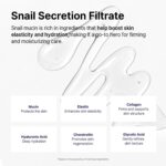 ⁦كريم مرطب للوجه سنيل موسين من افكا، 100 مل (3.38 اونصة سائلة) - مرطب للعناية بالبشرة الكورية المضادة للشيخوخة، يساعد على تحسين المرونة والخطوط الدقيقة باستخدام حمض الهيالورونيك والكولاجين⁩ - الصورة ⁦4⁩