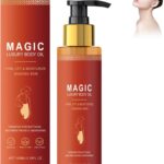 زيت شد الجسم ماجيك من اكسيكوزال، زيت جسم فاخر، زيت جسم سحري للنساء، مرطب، سريع الامتصاص، مغذي جاف، يحسن المرونة، يقلل الخطوط الدقيقة، لجميع انواع البشرة، 100 مل