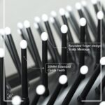 ⁦فرشاة صغيرة قابلة للطي مع مرآة، فرشاة سفر محمولة، مشط وسادة هوائية، فرشاة تصفيف الجيب، فرشاة تدليك للنساء والرجال - فك تشابك الشعر وتنعيمه وتصفيفه، عبوة من قطعتين⁩ - الصورة ⁦5⁩