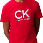 تي شيرت باكمام قصيرة للرجال من 30 اس اي يو سي كيه كالفن جرافيك Lv04rd819g