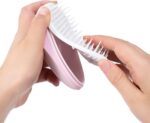 ⁦KISMETICS Detangler Hair Brush, The Original Detangling Hairbrush Anti-knot Scalp Massage Comb For Women, Men, Wet And Dry Hair Pink⁩ - الصورة ⁦2⁩