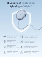 ⁦يوجرين 2025 Qi2 25W لوحة شحن لاسلكية، كابل USB-C مضفر، شاحن Magsafe محمول سريع لأجهزة مسلسلiPhone 16 Pro Max ،15 ،14،13 ،12،AirPods 4، 3، Pro ، Pro 2، حماية مغناطيسية قوية متعددة⁩ - الصورة ⁦7⁩