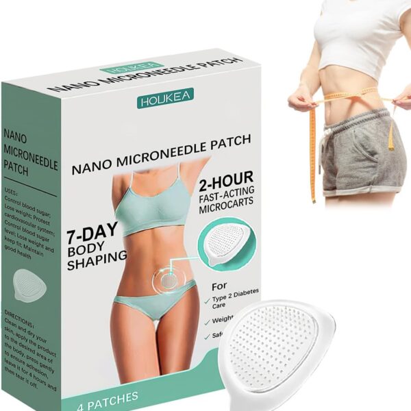 رقع نانو جي آي بي جي إل بي-1 من لبويلوف® مكونة من 4 قطع، رقع لشد البشرة والعناية بتشكيل الجسم للنساء والفتيات، مكونات طبيعية 100%، آمنة وفعالة، مناسبة لجميع أنواع البشرة