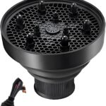 موزع مجفف شعر عالمي من جويز، موزع شعر سريع الجفاف قابل للتعديل وخالي من التجعد، اداة تصفيف احترافية لتصفيف الشعر، ملحق نفخ الشعر قابل للطي يناسب معظم مجففات الشعر