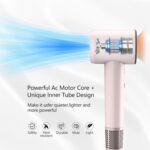 ⁦مجفف شعر عالي السرعة HD04 من بوميدي، مجفف شعر مع ترموستات ذكي، محرك عالي السرعة، ايونات سالبة، تشغيل منخفض الضوضاء، دوران ساخن وبارد - بينك⁩ - الصورة ⁦6⁩